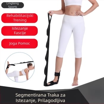 Tvornica veleprodaje rehabilitacijski trening pojas za istezanje nogu i stopala pojas za jogu pojas za istezanje segmentirano podešavanje pomoćni pojas za istezanje stopala