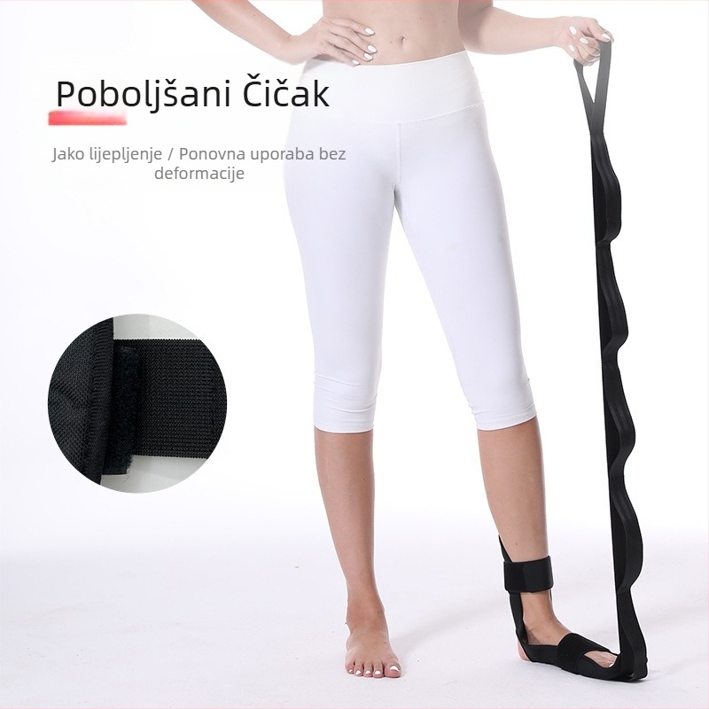 Tvornica veleprodaje rehabilitacijski trening pojas za istezanje nogu i stopala pojas za jogu pojas za istezanje segmentirano podešavanje pomoćni pojas za istezanje stopala