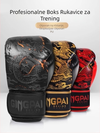 14oz Boksačke rukavice za odrasle Profesionalne boksačke rukavice za dječake i djevojčice Sanda Muay Thai Praktični trening Vreća s pijeskom Debele