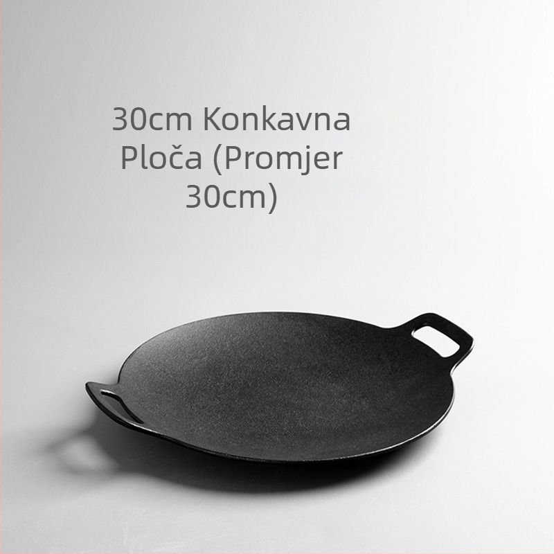 Tava od lijevanog željeza, roštilj, plinski štednjak, indukcijsko kuhalo, roštilj, lijevano željezo bez premaza, vanjski roštilj u korejskom stilu