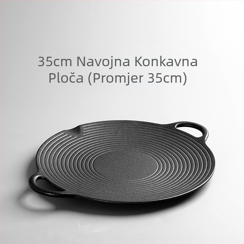 Tava od lijevanog željeza, roštilj, plinski štednjak, indukcijsko kuhalo, roštilj, lijevano željezo bez premaza, vanjski roštilj u korejskom stilu