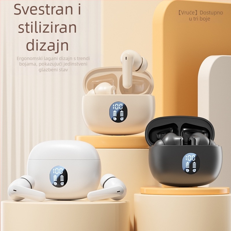 2025 Nove 895B Bluetooth slušalice s digitalnim zaslonom S510 Visokokvalitetne e-sportske slušalice s niskom latencijom Tvornička veleprodaja Dugotrajna baterija