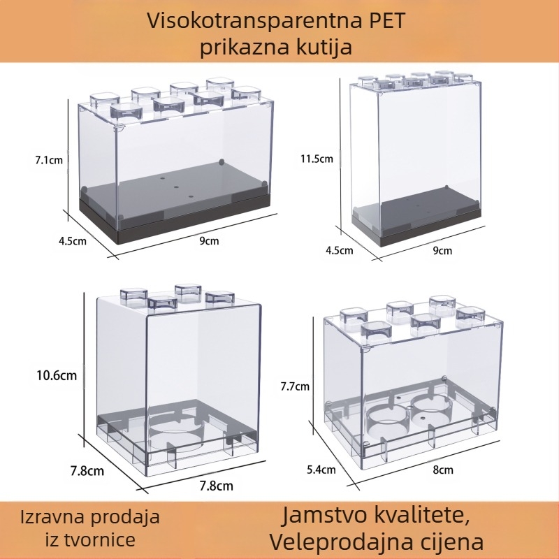 Stalak za pohranu igračaka automobila od legure, ručno izrađeni građevinski blokovi, Lego ormarić, vrećica za izlaganje, kutija za pohranu modela automobila