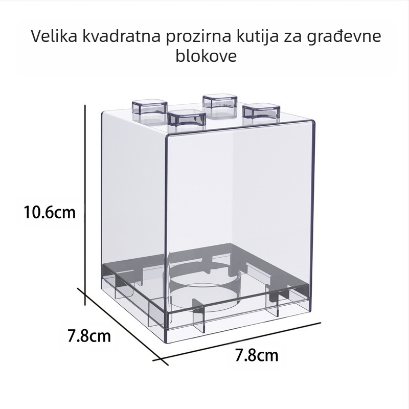 Stalak za pohranu igračaka automobila od legure, ručno izrađeni građevinski blokovi, Lego ormarić, vrećica za izlaganje, kutija za pohranu modela automobila