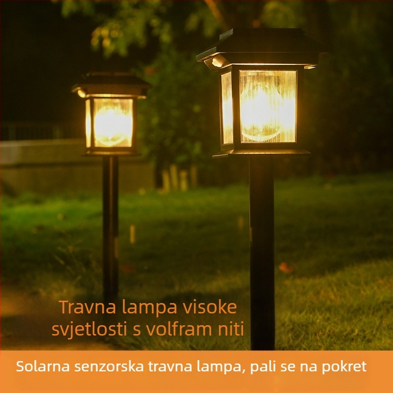 Solarna kućna sunčeva vanjska vrtna svjetiljka zidna svjetiljka punjiva vrtna utikač punjiva fenjer za cvijeće indukcijska LED vrtna svjetiljka