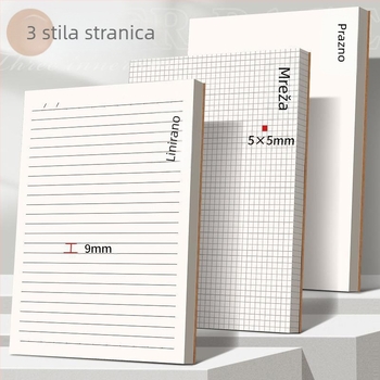 Wright bilježnica A4 vodoravna linija kraft papir uredski ljepljivi uvez A5 mala bilježnica B5 dnevnik za bilješke debela bilježnica