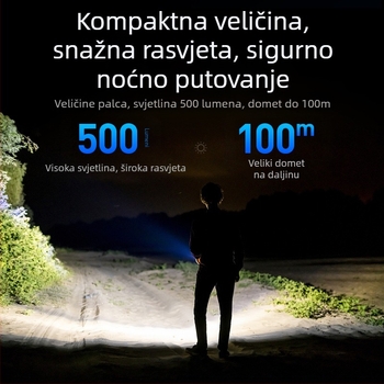 Philips Keychain Light Strong Light punjiva svjetiljka vanjska studentska višenamjenska prijenosna mini radna svjetiljka