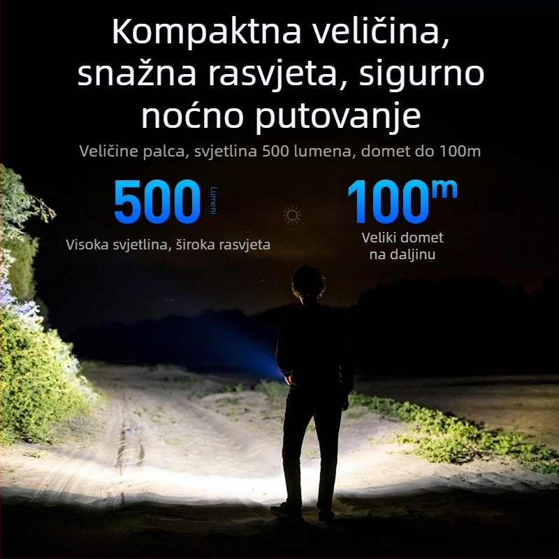 Philips Keychain Light Strong Light punjiva svjetiljka vanjska studentska višenamjenska prijenosna mini radna svjetiljka