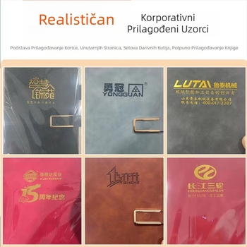 Poslovna bilježnica može se ispisati logotipom poslovni a5 horizontalni notes dnevnik podstavljeni uredski pribor bilježnica veleprodaja