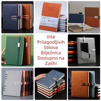 Poslovna bilježnica može se ispisati logotipom poslovni a5 horizontalni notes dnevnik podstavljeni uredski pribor bilježnica veleprodaja