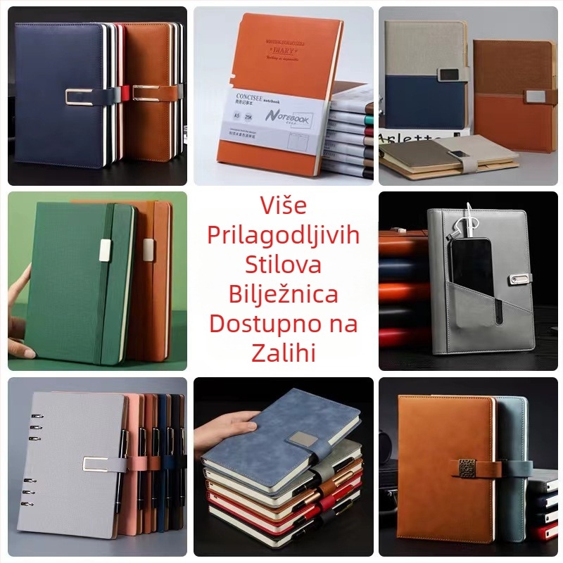 Poslovna bilježnica može se ispisati logotipom poslovni a5 horizontalni notes dnevnik podstavljeni uredski pribor bilježnica veleprodaja