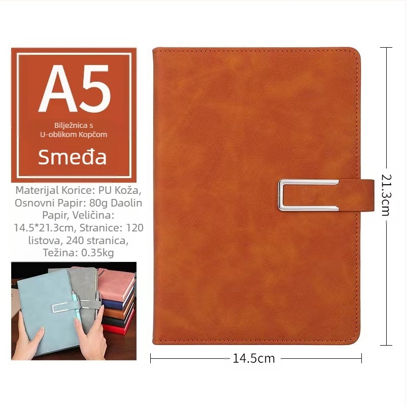 Poslovna bilježnica može se ispisati logotipom poslovni a5 horizontalni notes dnevnik podstavljeni uredski pribor bilježnica veleprodaja