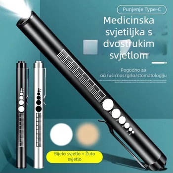 Olovka za učenike, liječnike, medicinske sestre, djecu, jutarnji pregled, USB punjiva oftalmologija, otorinolaringologija, oralna mala medicinska svjetiljka, LED