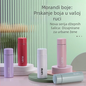 120ml visoka mala ravna šalica za studentski dom od nehrđajućeg čelika 304 vakuumska šalica, mini šalica za vodu, ženska prijenosna džepna šalica