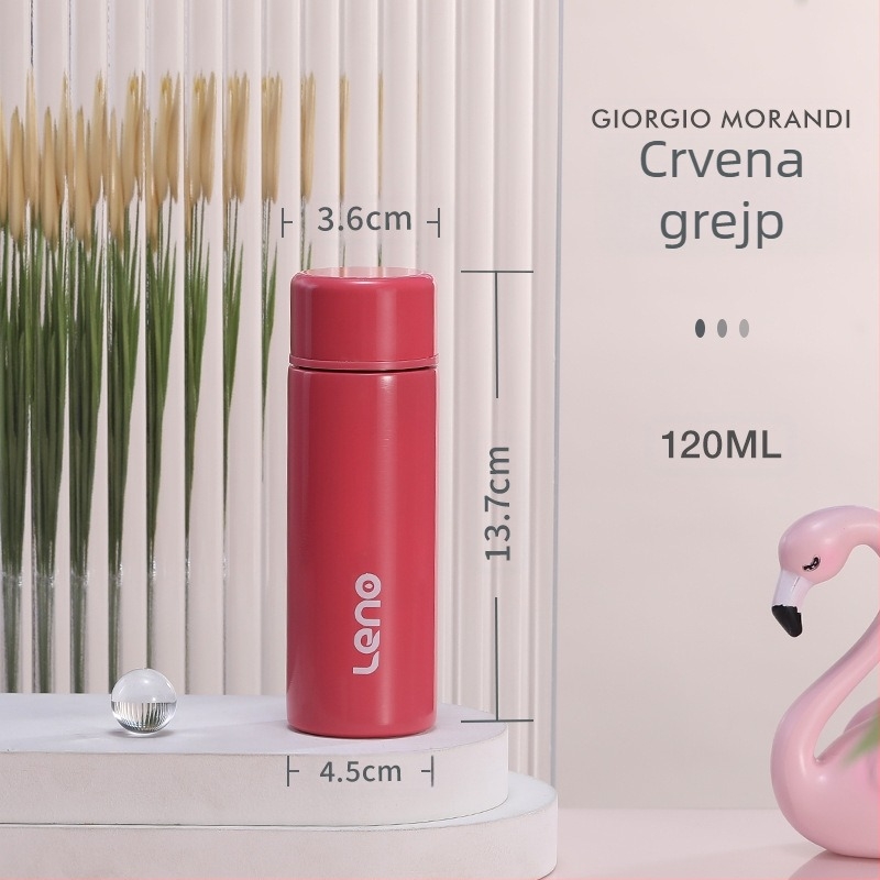 120ml visoka mala ravna šalica za studentski dom od nehrđajućeg čelika 304 vakuumska šalica, mini šalica za vodu, ženska prijenosna džepna šalica