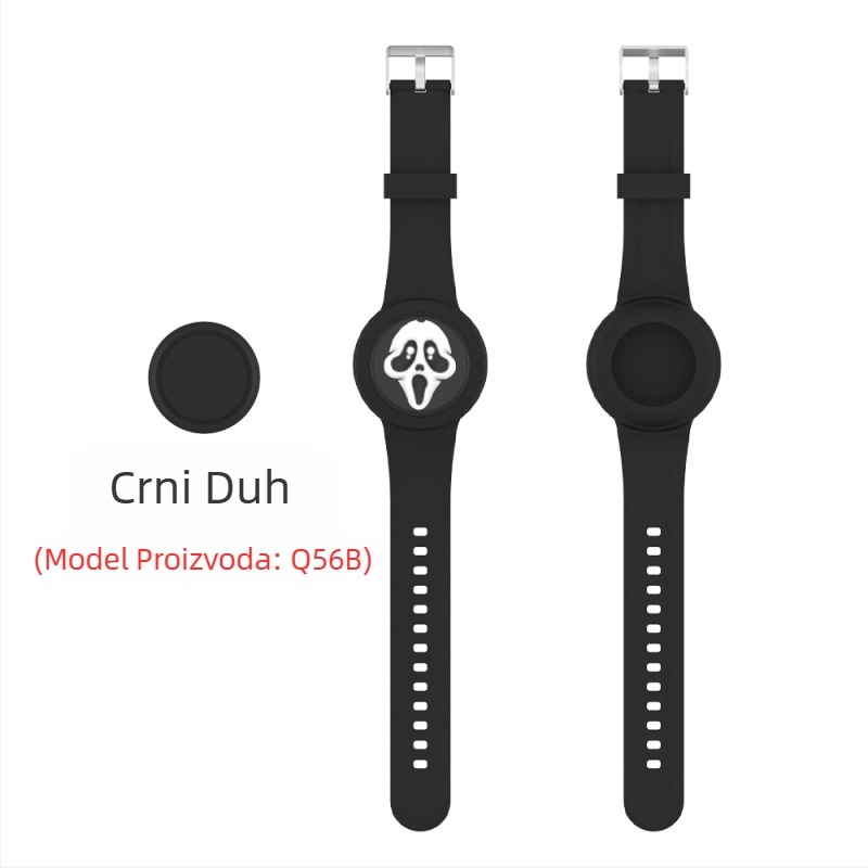 Pogodno za Apple Airtag, vodootpornu traku za zglob, torbu s crtanim likovima i našivkom za djecu.