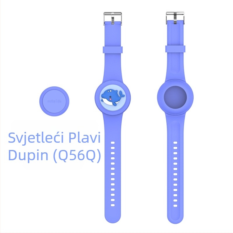 Pogodno za Apple Airtag, vodootpornu traku za zglob, torbu s crtanim likovima i našivkom za djecu.