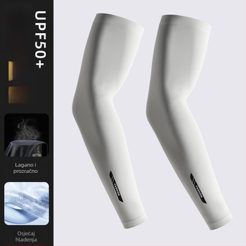 Muški navlak za ruke od ledene svile, za zaštitu od sunca, hladan osjećaj, prozračni, UV zaštita, ljetni štitnik za ruke za biciklizam