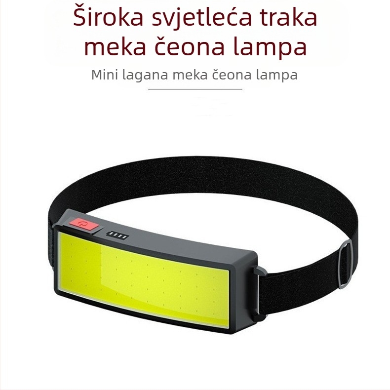 Svjetla za noćni ribolov montirana na glavu, reflektori za vanjsku vožnju, prednja svjetla, prekogranična nova svijetla COB prednja svjetla, USB punjenje