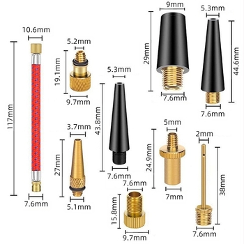 Adapter za ventil bicikla, set od 21 dijela, grupni adapter za ventil bicikla, SV AV DV, zračni ventil za bicikl