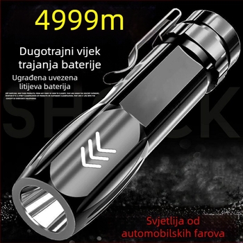 LED svjetiljka za specijalne snage, snažno svjetlo, brzo punjenje, prijenosna višenamjenska kućna svjetiljka dugog dometa, 9 ultrasvjetlih LED svjetiljki