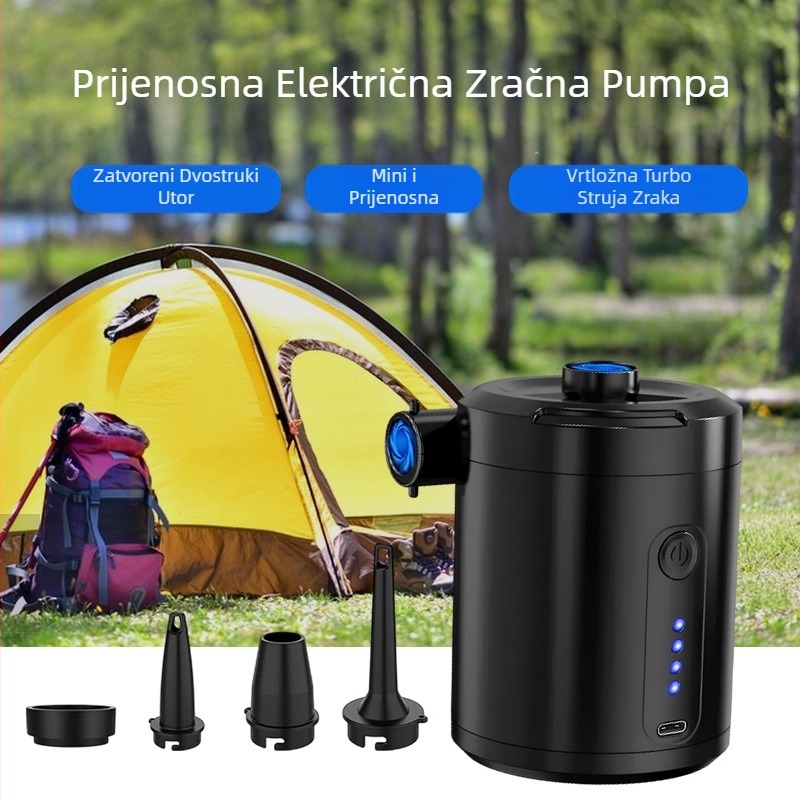Prsten za plivanje, zračni krevet, napuhavanje, čamac, vanjska električna prijenosna zračna pumpa