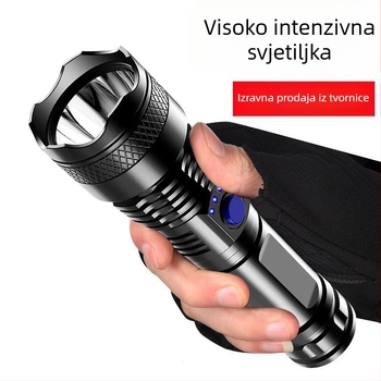 Prekogranična ABS svjetiljka, USB punjenje, zaslon za napajanje, kućna, vanjska, prijenosna, noćna, ribolovna, kampirna, snažna svjetiljka