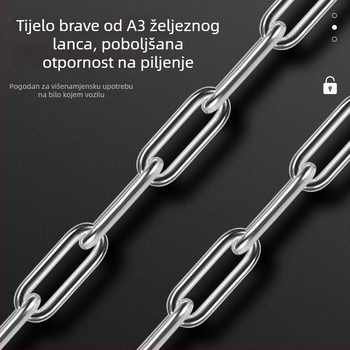 WEST BIKING brava za bicikl, protuprovalna brava za ključeve, brava za brdski bicikl, brava za električni automobil, brava za lanac na bateriju