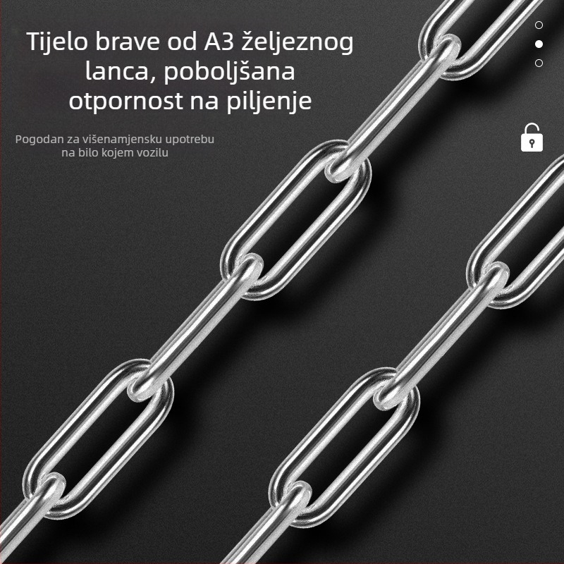 WEST BIKING brava za bicikl, protuprovalna brava za ključeve, brava za brdski bicikl, brava za električni automobil, brava za lanac na bateriju