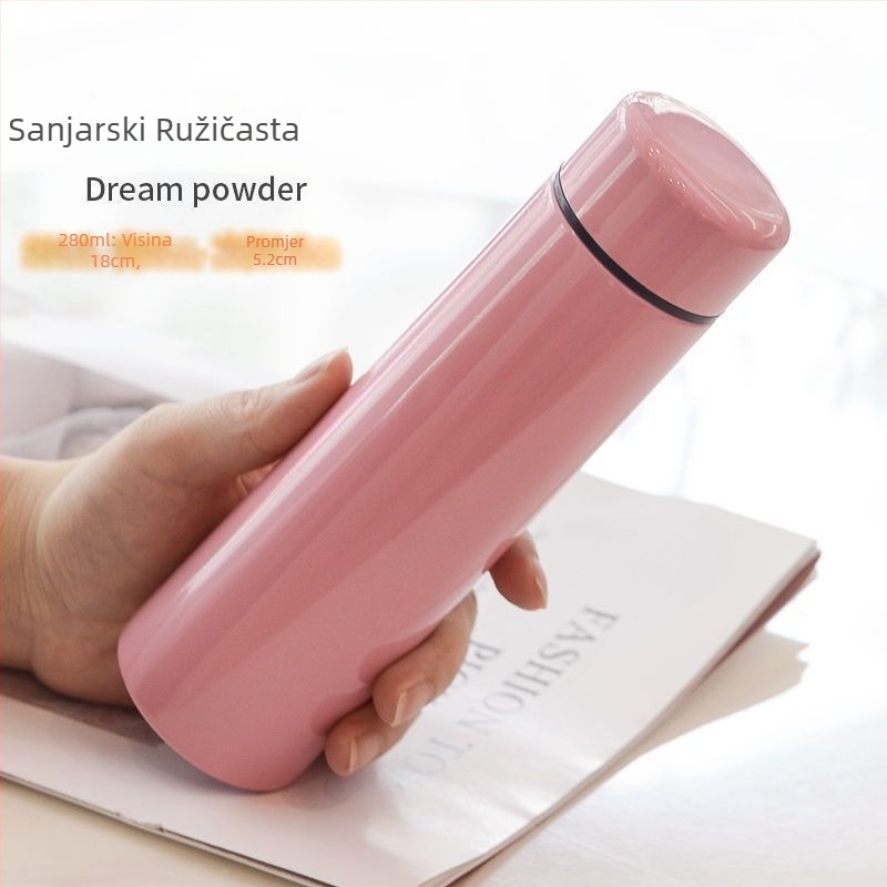 Prijenosna džepna šalica od nehrđajućeg čelika 304, mini jednostavna šalica za vodu za male djevojčice i učenice, slatka termosica