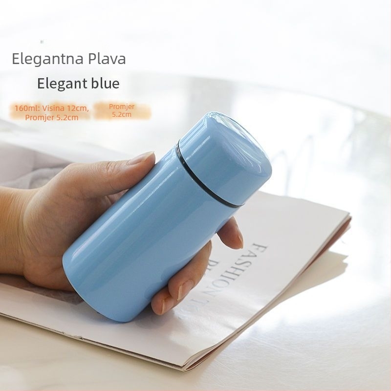 Prijenosna džepna šalica od nehrđajućeg čelika 304, mini jednostavna šalica za vodu za male djevojčice i učenice, slatka termosica