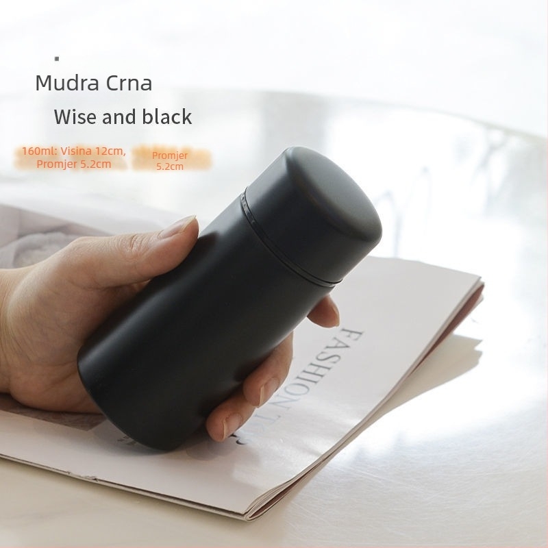 Prijenosna džepna šalica od nehrđajućeg čelika 304, mini jednostavna šalica za vodu za male djevojčice i učenice, slatka termosica