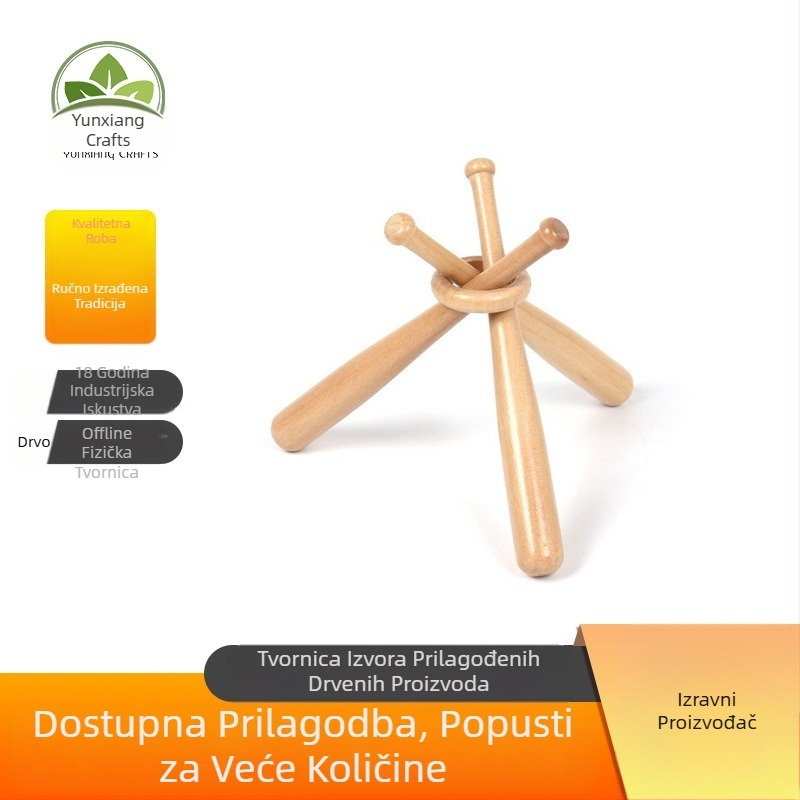 Proizvođači proizvode drvene ukrase za bejzbol palice od 150/180 mm, mini stolne igračke za bejzbol palice i rukotvorine.
