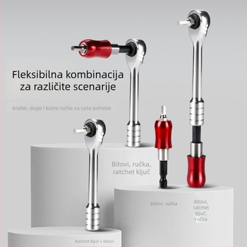 Alat za popravak bicikala West Rider, ključ s čegrtaljkom za brdski bicikl, kombinirani alat, odijelo za opremu za popravak vozila za vožnju