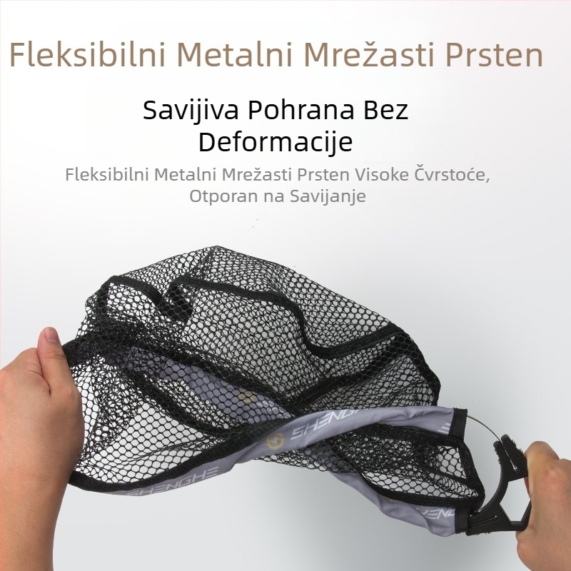 Sklopiva ribarska mreža, mala ribarska mreža, prijenosna mini ručna ribarska mreža, poseban ribolovni alat, puni set pribora