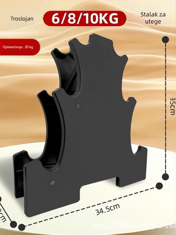 Stalak za male bučice, ženski stalak za bučice, muška fitness oprema, kućni šesterokutni mat nosač za zvono za djecu