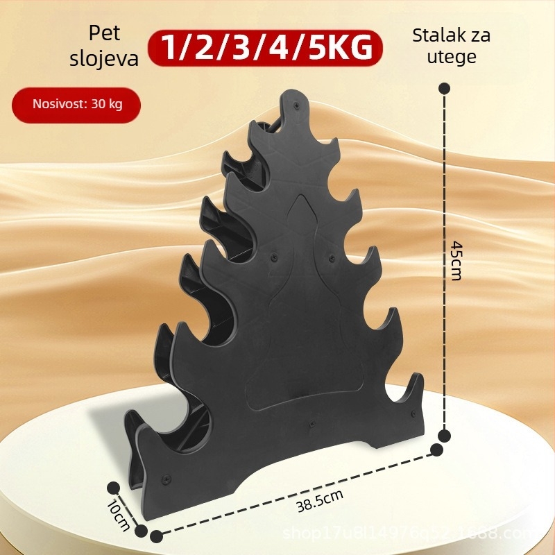 Stalak za male bučice, ženski stalak za bučice, muška fitness oprema, kućni šesterokutni mat nosač za zvono za djecu