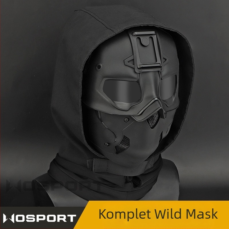WOSPORT Wild Mask odijelo za glavu Maska za dvostruku upotrebu Način rada Zaštita cijelog lica Jednobojna