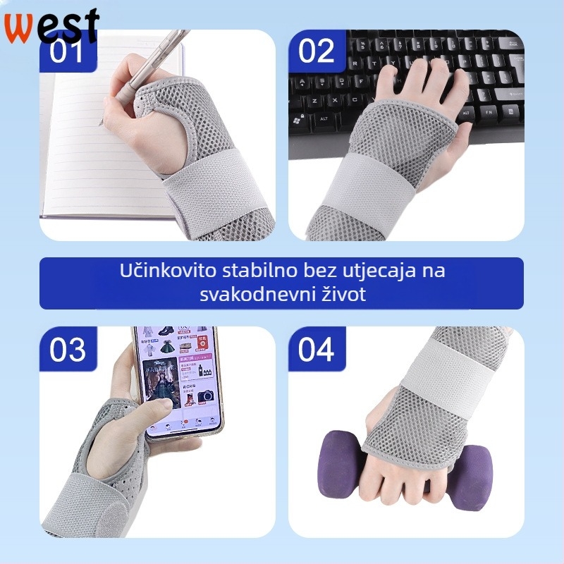 Čelična ploča za fiksiranje tetive zgloba ručnog zgloba, fiksna ortoza za zglob, remen za zglob, omotač za zglob, štitnik za zglob