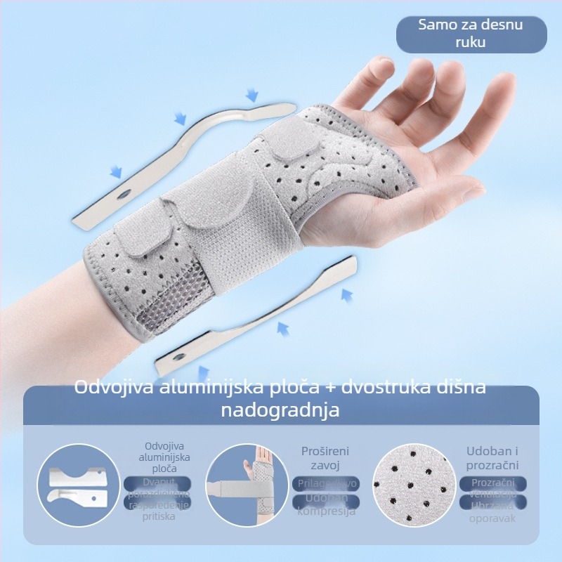 Čelična ploča za fiksiranje tetive zgloba ručnog zgloba, fiksna ortoza za zglob, remen za zglob, omotač za zglob, štitnik za zglob