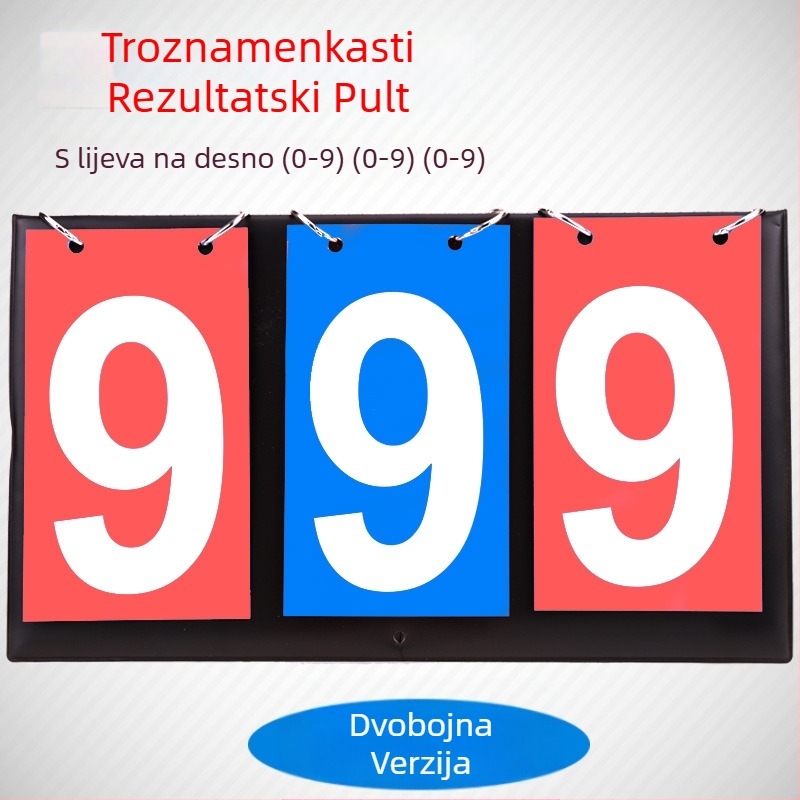 Dvoznamenkasta ploča za bodovanje, troznamenkasta višenamjenska ploča za bodovanje, uređaj za bodovanje u stolnom tenisu, četveroznamenkasta ploča za bodovanje, uređaj za bodovanje u košarki