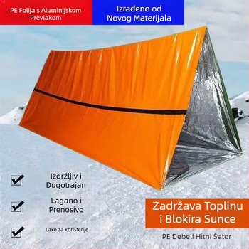 Prijenosni vanjski šator za hitne slučajeve, spašavanje u slučaju katastrofe, kampiranje, vreća za spavanje otporna na hladnoću, termalna deka, planinarenje, kampiranje, prekogranična dropshipping