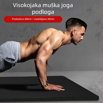 Muška fitness prostirka za početnike koja se suši s leđa, proširena i duga, neklizajuća, otporna na habanje, prostirka za jogu za sport