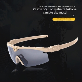Nove taktičke 3.0 naočale za zaštitu od nereda, CS naočale za pucanje, električne naočale za vožnju bicikla, otporne na vjetar i udarce