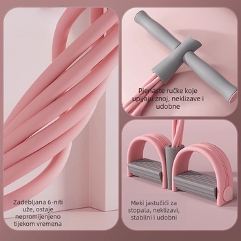 Mali višenamjenski uređaj za povlačenje pedala za trbuh, pomoćni uređaj za sjedenje, kućni tanak trbuh, joga pedala za povlačenje užeta, veleprodaja