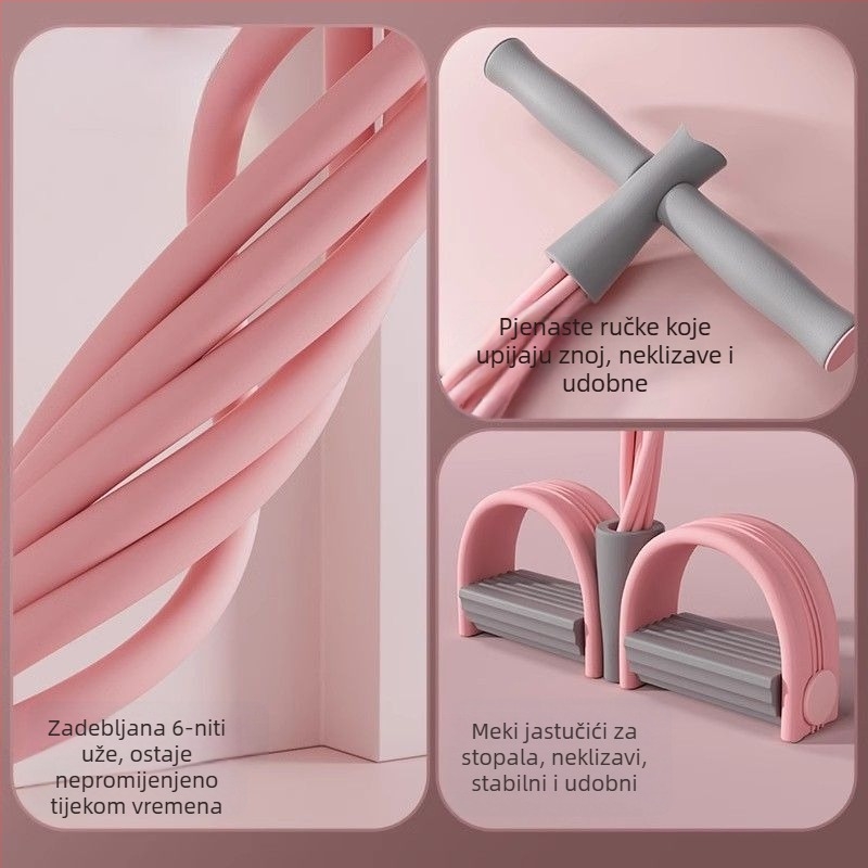 Mali višenamjenski uređaj za povlačenje pedala za trbuh, pomoćni uređaj za sjedenje, kućni tanak trbuh, joga pedala za povlačenje užeta, veleprodaja