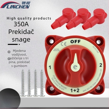 Modificirani brodski prekidač za isključivanje visoke struje Blue Ocean serije 9001E, crveni izolirani vodootporni prekidač baterije