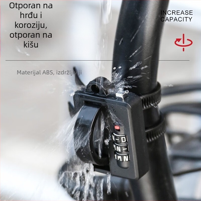 Lozinka za bravu kacige za električni automobil na baterije, protuprovalna fiksna sigurnosna brava za šešir, besplatna kopča za lokot, lozinka za bravu kacige