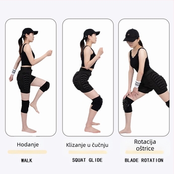 Zimske dječje skijaške hlače za odrasle, rolanje, vožnja rolanjem, prostirka za stražnjicu protiv pada, sportovi na otvorenom, štitnici za koljena i laktove, zaštita od sudara