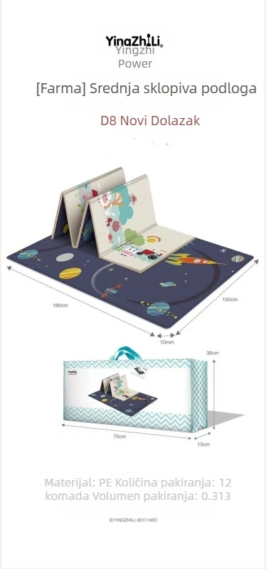 Baby Power dječja podloga za penjanje, sklopiva dječja podloga za penjanje, podloga za igru u dnevnoj sobi, zadebljana dječja podloga za penjanje